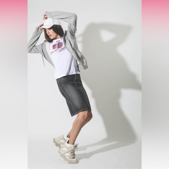 💗 grey Fiali denim skirt 💗 - Picture 3 of 8